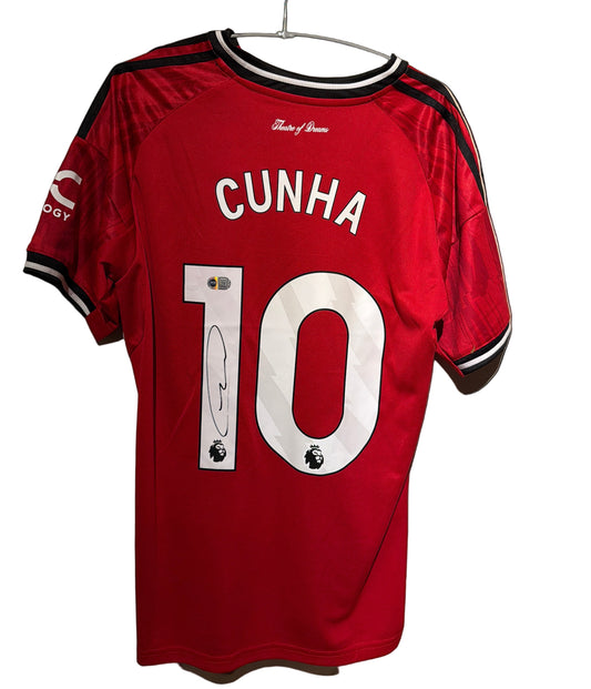 Signert Matheus Cunha drakt – Manchester United